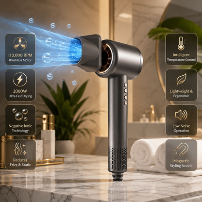 High-Speed Hair Dryer | Dry Your Hair in Minutes – Salon Results at Home!