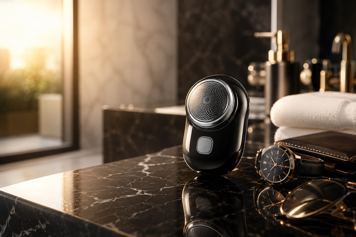 Portable Mini Electric Shaver for Men | USB Rechargeable Pocket Razor with Precision Blades