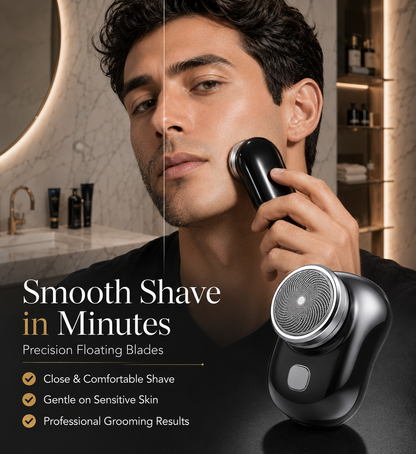Portable Mini Electric Shaver for Men | USB Rechargeable Pocket Razor with Precision Blades